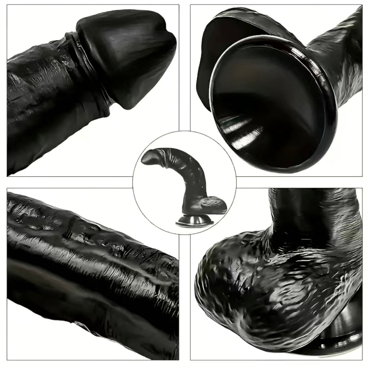 Realistic Dildo (16cm) (Transparent)