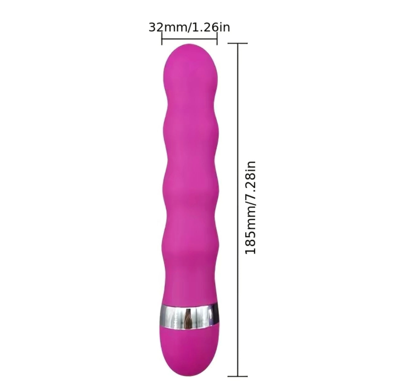 Portable Bullet Rod Silicone Massage Ball (Purple)