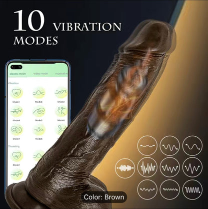 Dildo Vibrator 22cm 4 in 1 With App and Remote Control