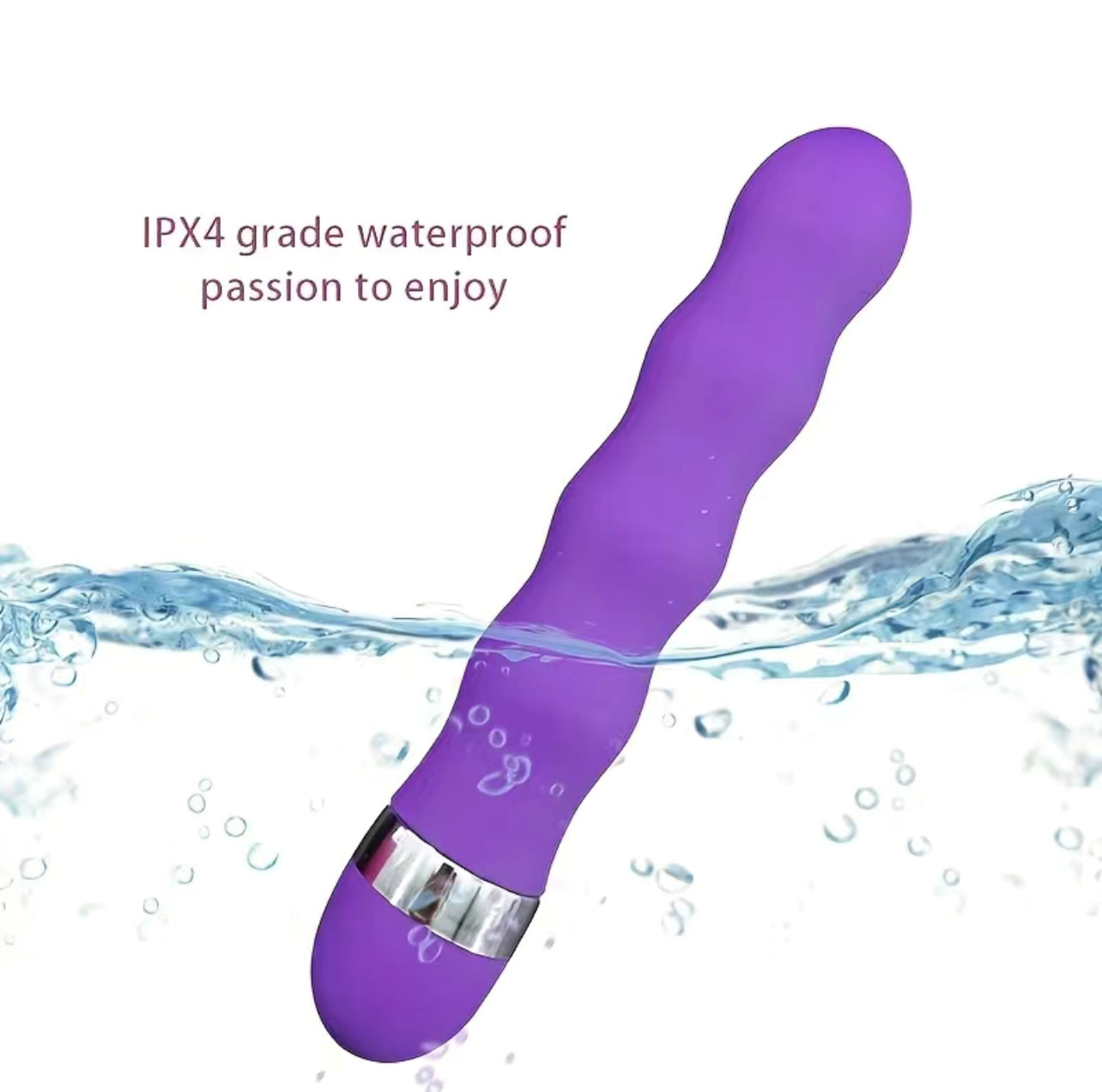 Portable Bullet Rod Silicone Massage Ball (Purple)