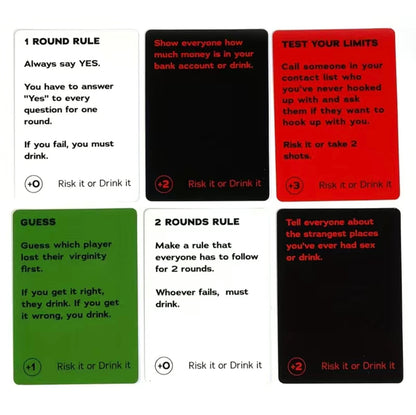 RISK IT OR DRINK IT - ADULT CARDS GAME FOR RISKY COUPLES AND FRIENDS