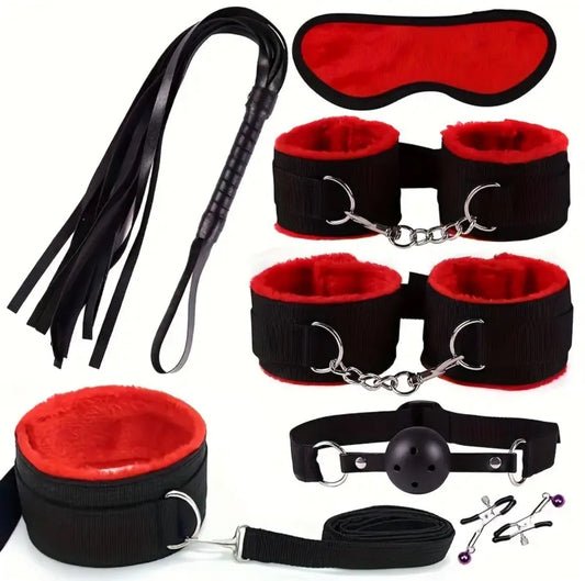 7pcs Bondage Restraints BDSM Kit Bondage Set Sex Toys