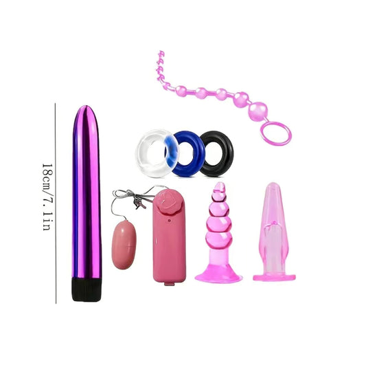 8pcs Pull Bead Anal Plug Set