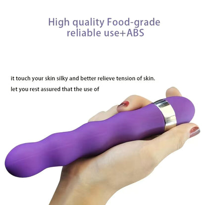 Portable Bullet Rod Silicone Massage Ball (Purple)