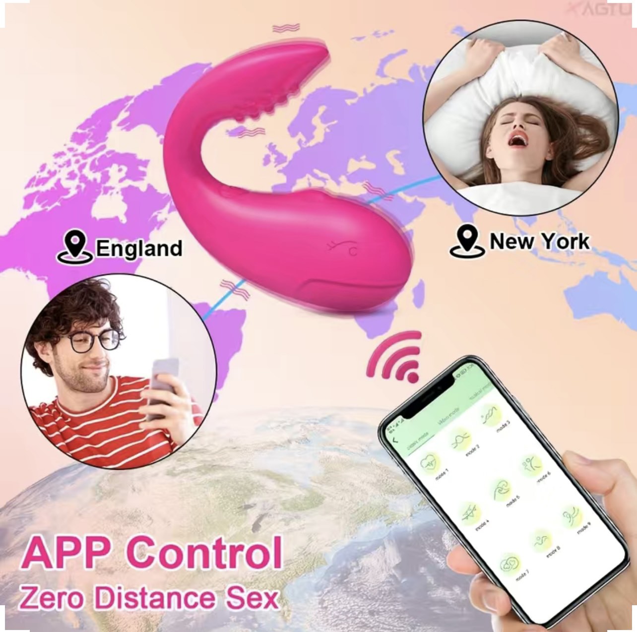 App Remote Control Wearable G Spot Vibrator Sex Toy (Purple)