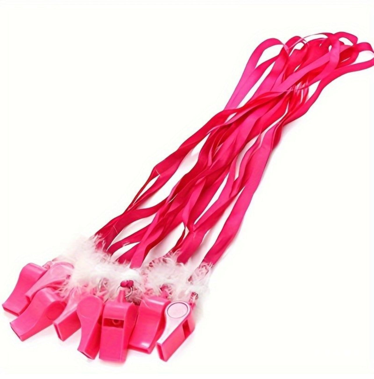 10 Pcs Pink Whistle