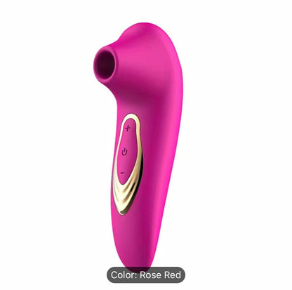 Vaginal Massager With 5 Frequency Sucking (Rose red)