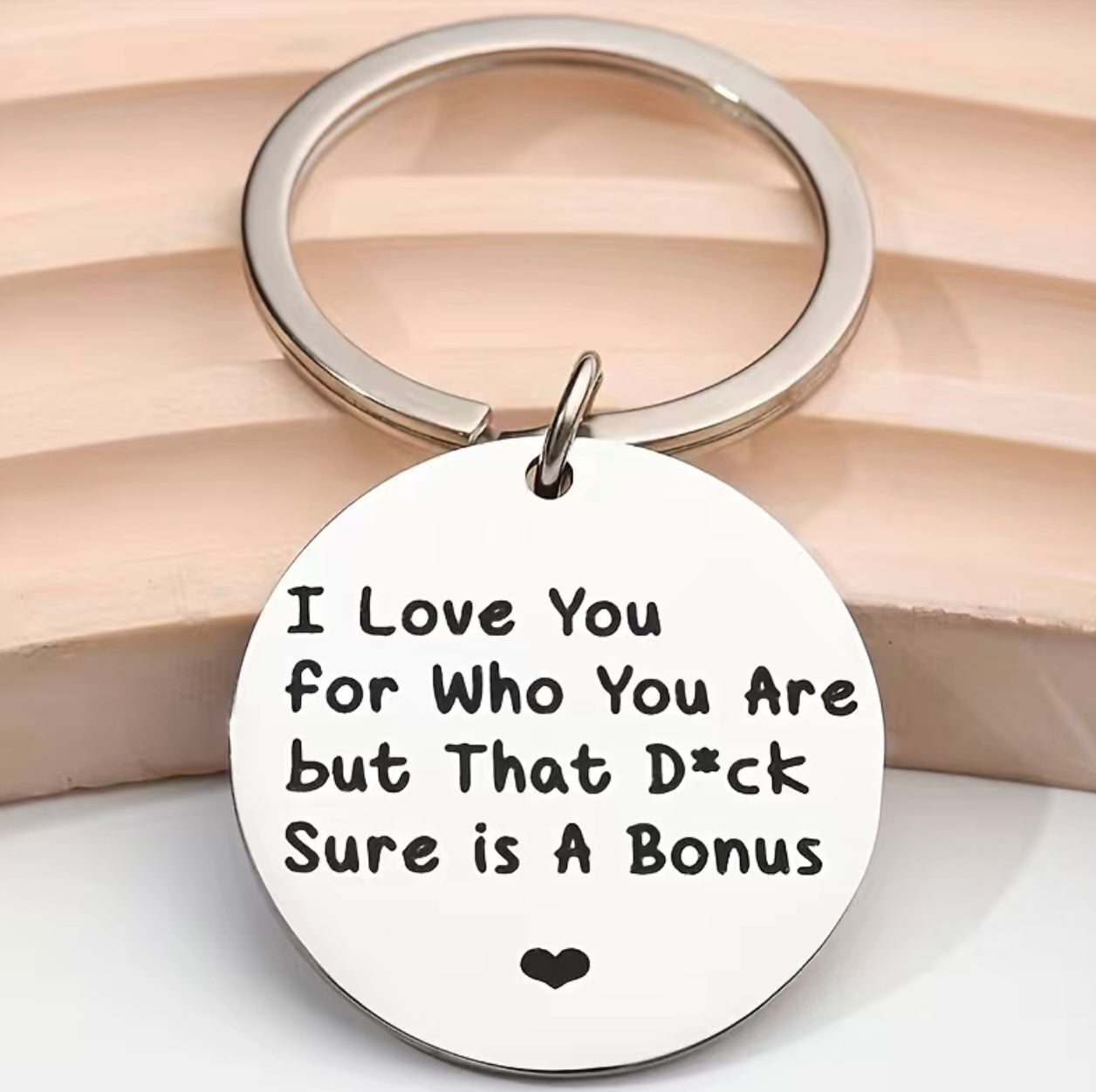 I Love You But That D*ck Funny KeyChain For Couples