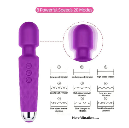 Magic Wand Massager (Purple)