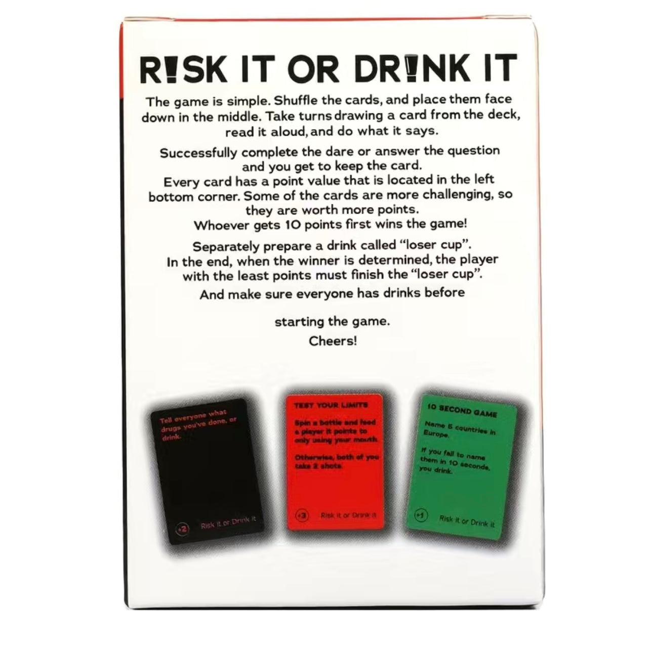 RISK IT OR DRINK IT - ADULT CARDS GAME FOR RISKY COUPLES AND FRIENDS