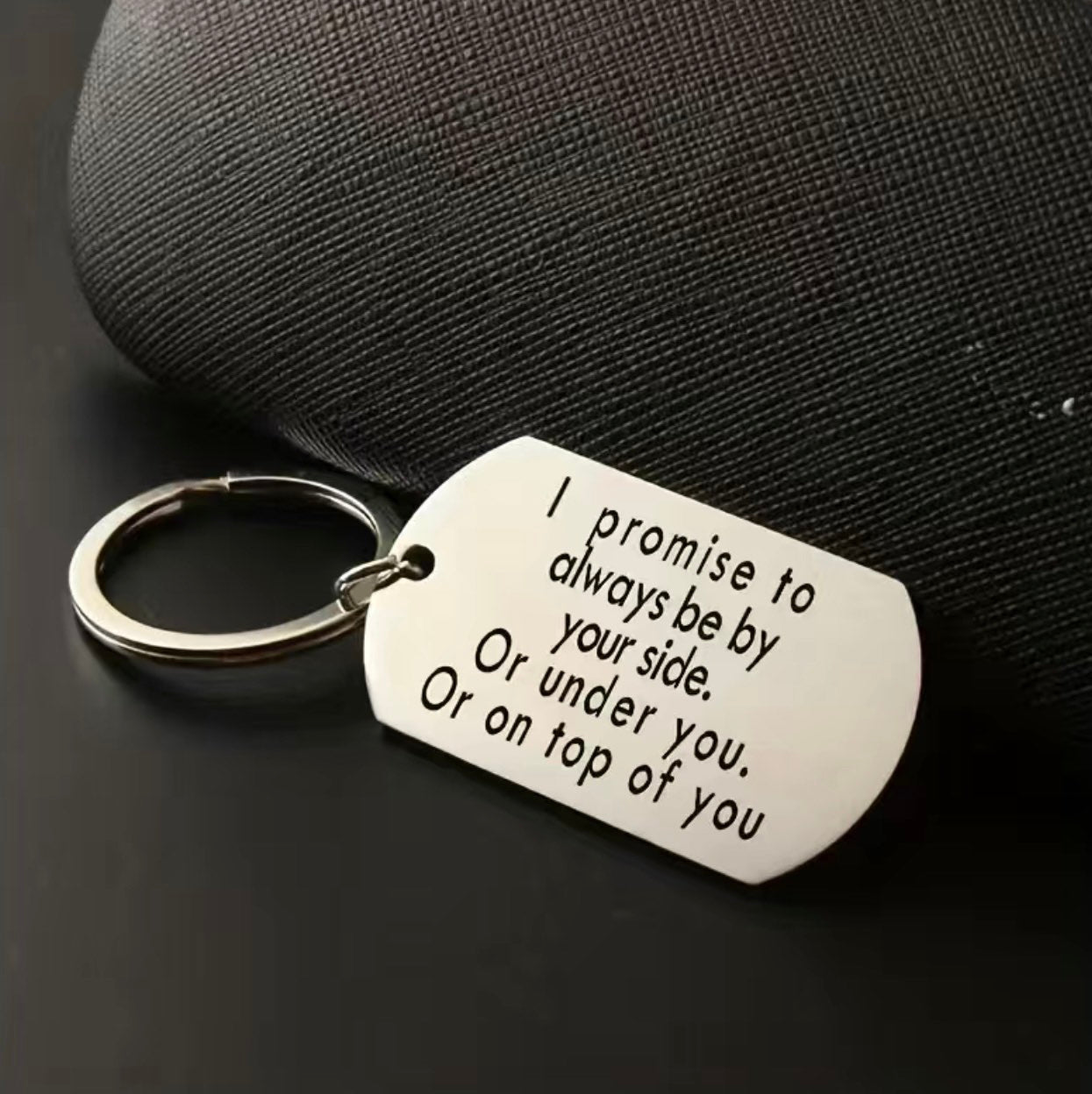 I Promise To Always Be By Your Side Keychain For Couples