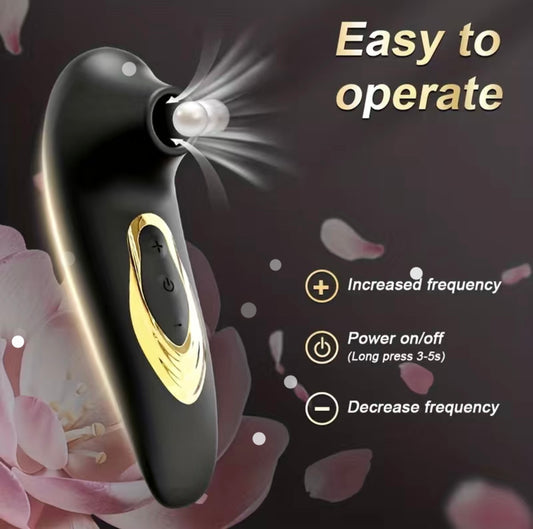 Vaginal Massager With 5 Frequency Sucking (Rose red)