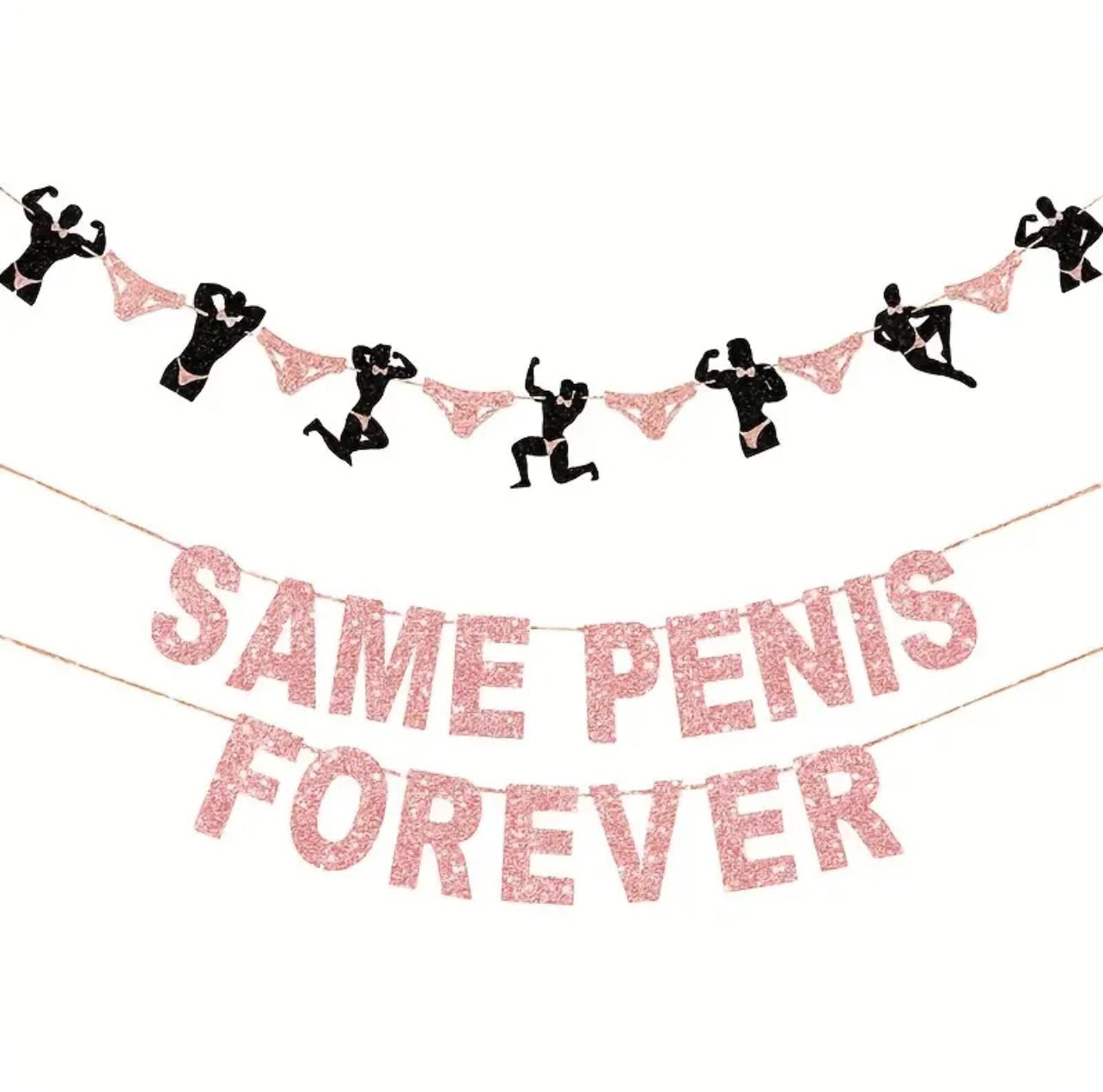 2pcs Same Penis Forever Banners