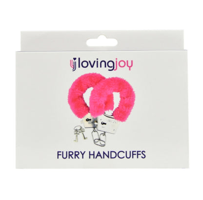 Loving Joy Furry Handcuffs Pink