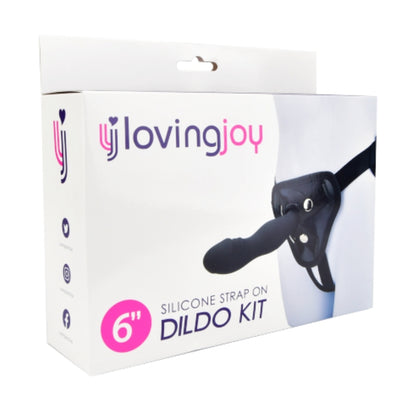 Loving Joy 6 Inch Silicone Strap On Dildo Kit