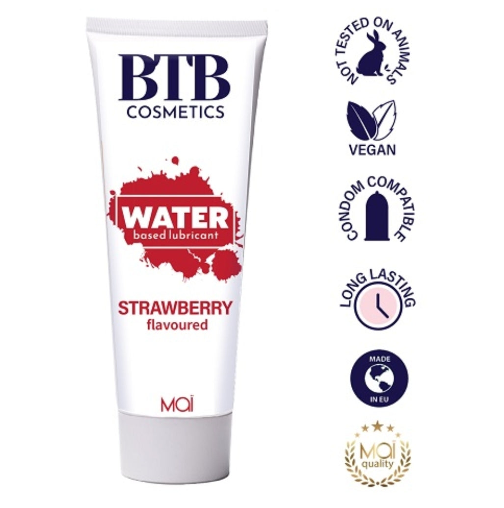 BTB Water Based Lubricant Strawberry 100ml